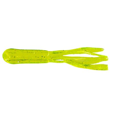 1.5 Crappie Tube/Black/Chartreuse Sparkle (10 Pack)