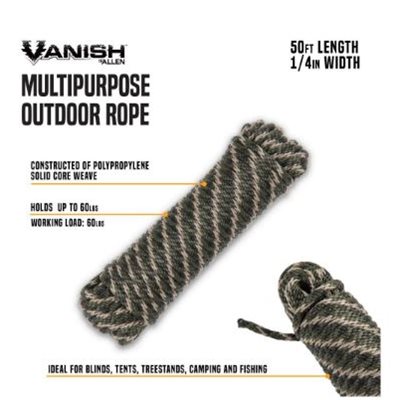 CORDE TRESSÉE SOLIDE MULTIFILAMENT PP 14 50 PIEDS