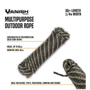 PP MULTIFILAMENT SOLID BRAIDED ROPE 14 50 FOOT