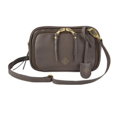 GWG TOMBOY CLUTCH SMALL CONCEALED CARRY PURSE, ESPRESSO