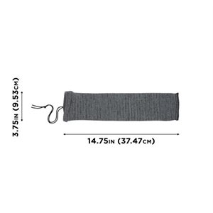 GUN SOCK 14 IN LENGTH 3 34 IN WIDE HEATHER GRAY ALLEN