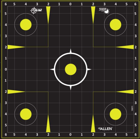 EZ AIM 12X12 NONADHESIVE SPLASH SIGHTIN GRID 12 PACK