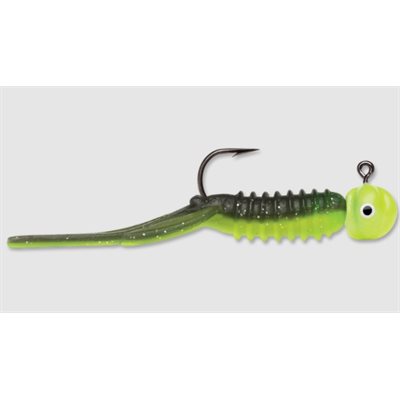 Nymph Jig 1 / 16 Black Chartreuse Glow