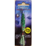 Voodoo Spoon 2"Nickel Plated  / Green Prism Tape