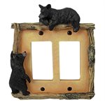 Electrical Cover Plate Decorator Style Double - Bear