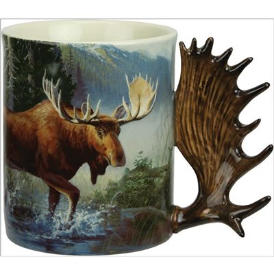 Ceramic Mug 3D 15oz - Moose Scene