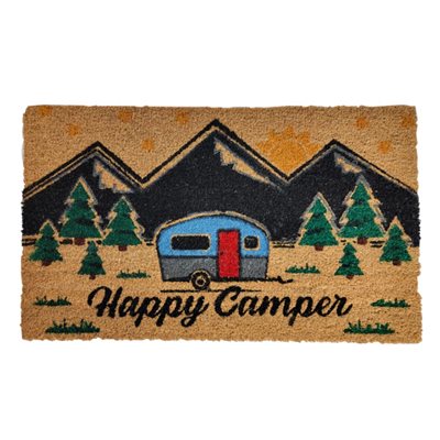 Coir Mat 30in x 18in - Happy Camping