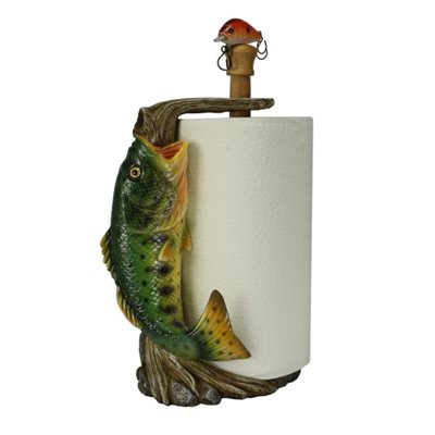 Paper Towel Holder - Largemouth Bass