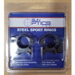 1" Medium Steel Sport Rings / QR / Recoil Key