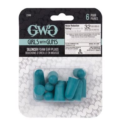 BOUCHONS D'OREILLES GWG EN MOUSSE SILENCIEUX 6 PAIRES PAR PA