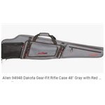 GEAR FIT DAKOTA RIFLE CASE 48IN GRAY RED