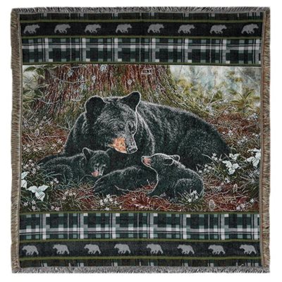 Tapestry Throw 50in x 60in - Bear